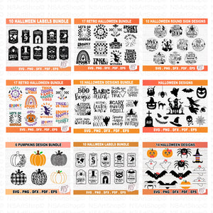 Halloween, Thanksgiving and Fall Mega SVG Bundle