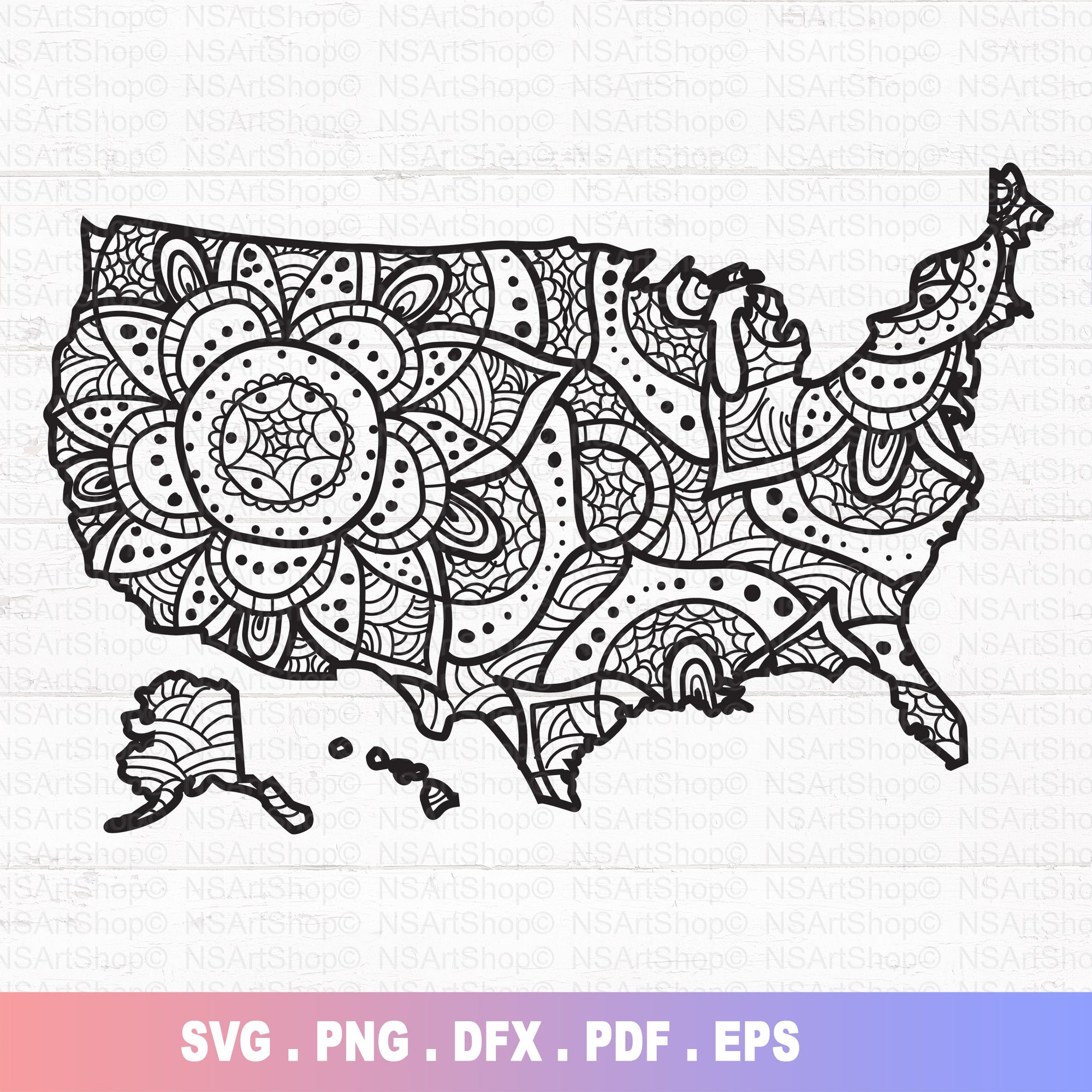 USA Map SVG