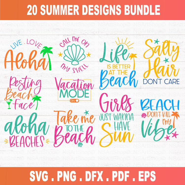 Summer SVG Bundle Retro