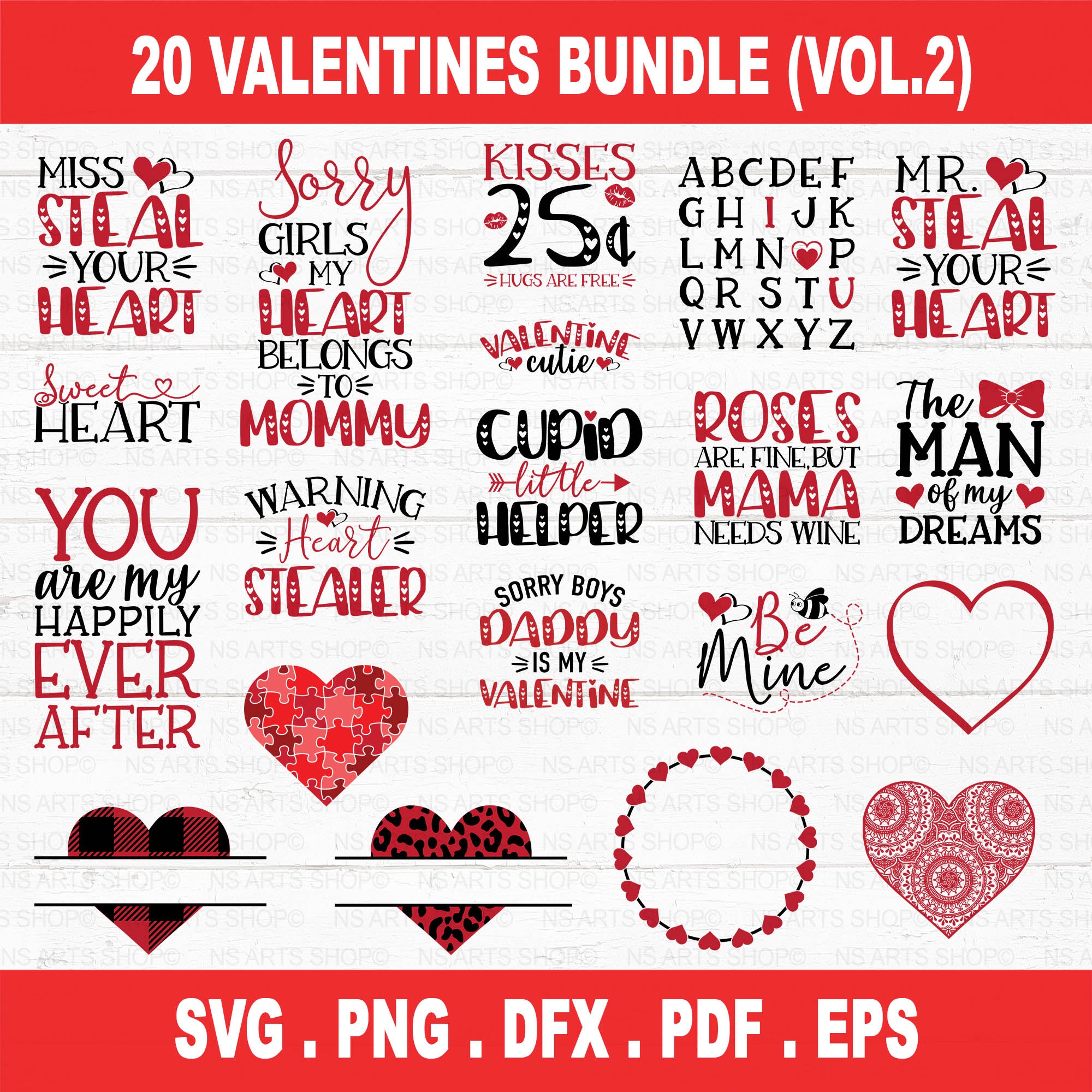 Valentine's Day SVG Bundle