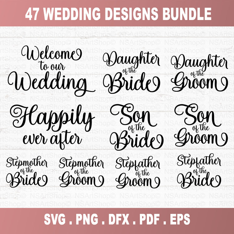 Wedding SVG Bundle