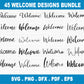 Welcome Sign SVG Bundle