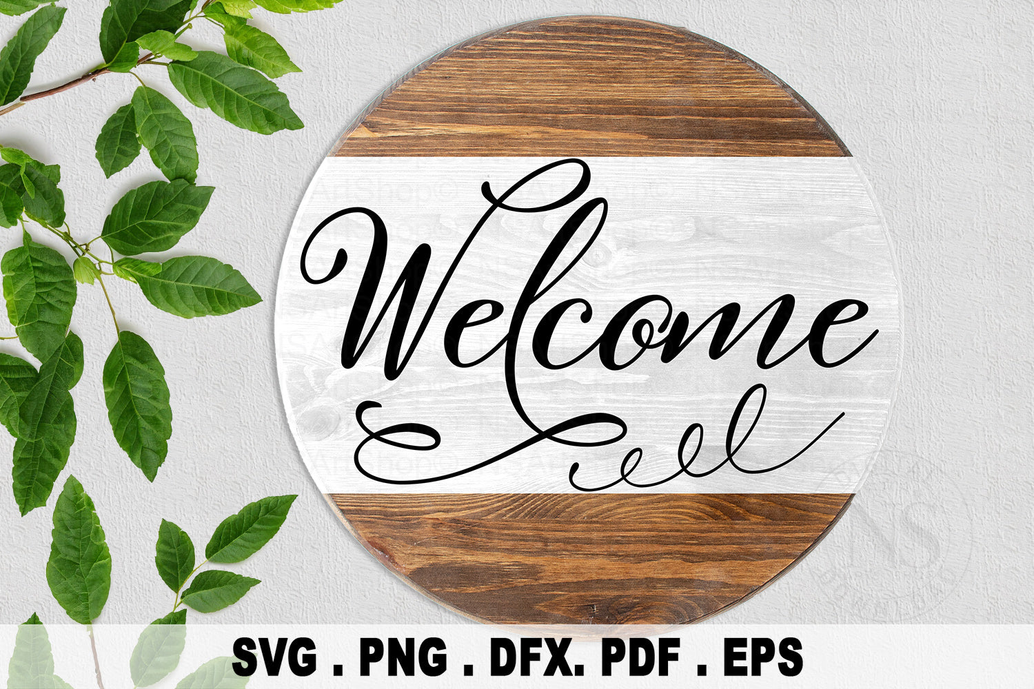 Round Welcome Sign SVG Bundle