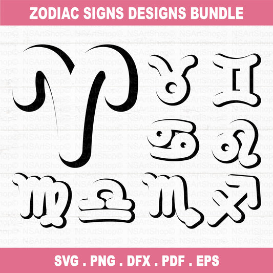 Zodiac Signs SVG Files