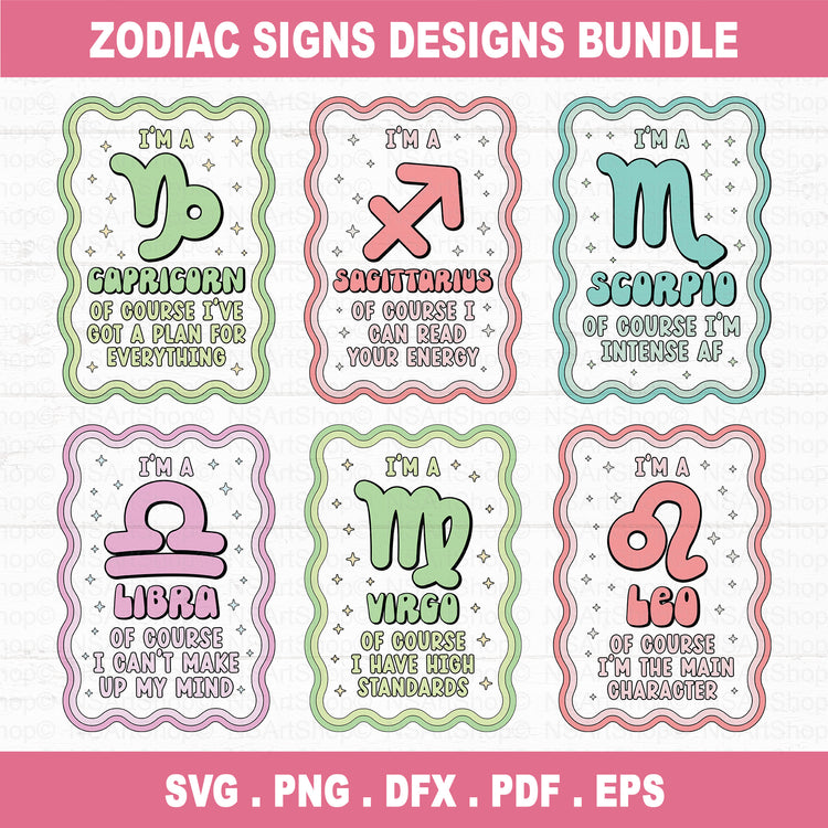 Zodiac Sign SVG Files