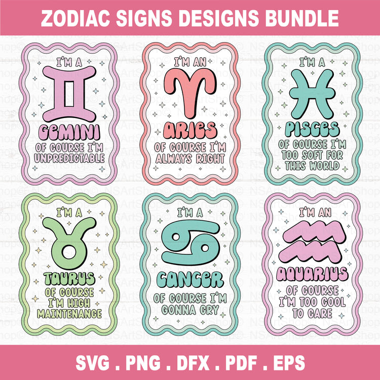 Zodiac Sign SVG Files