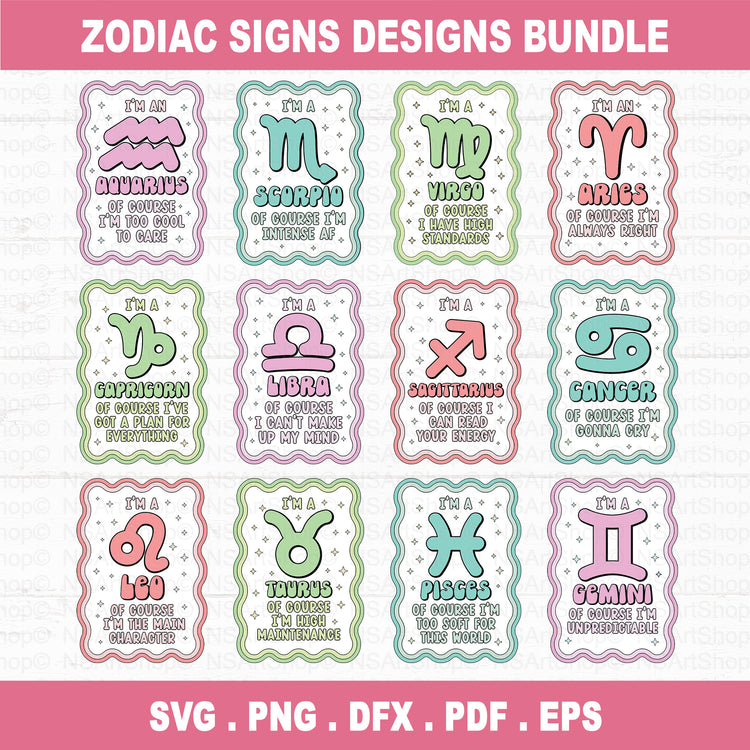 Zodiac Sign SVG Files