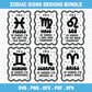 Zodiac Signs SVG File